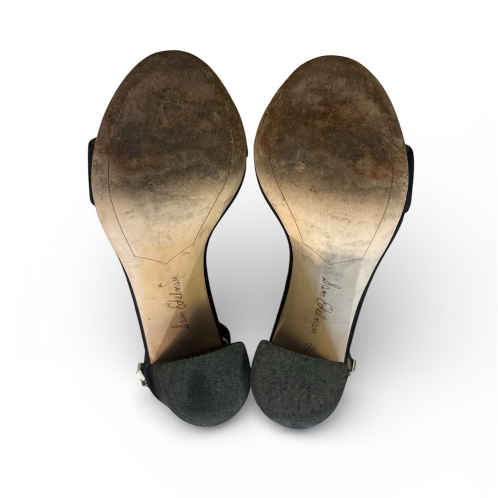 ✨ Sam Edelman Black Suede Ankle-Strap Heels ✨ - Picture 6 of 12
